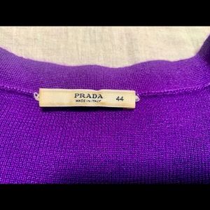 Purple Prada Cardigan